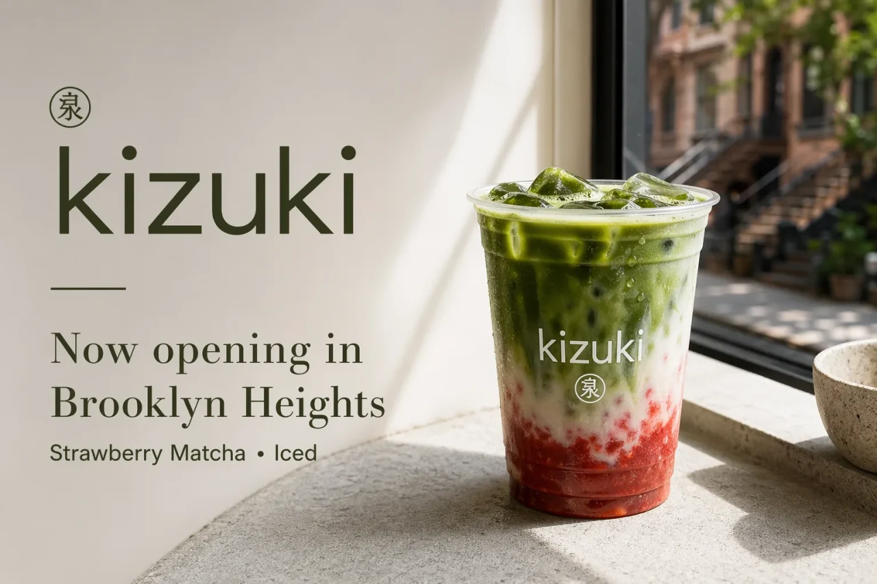 Strawberry matcha drink ad image created with GPT Image 2